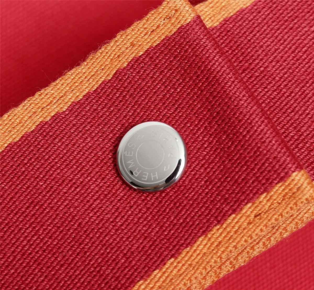 Hermes Bride-A-Brac 25 Red Canvas