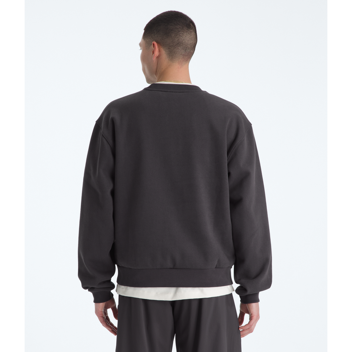 The North Face Men's Red Box Crewneck Sweatshirt in Obsidian
