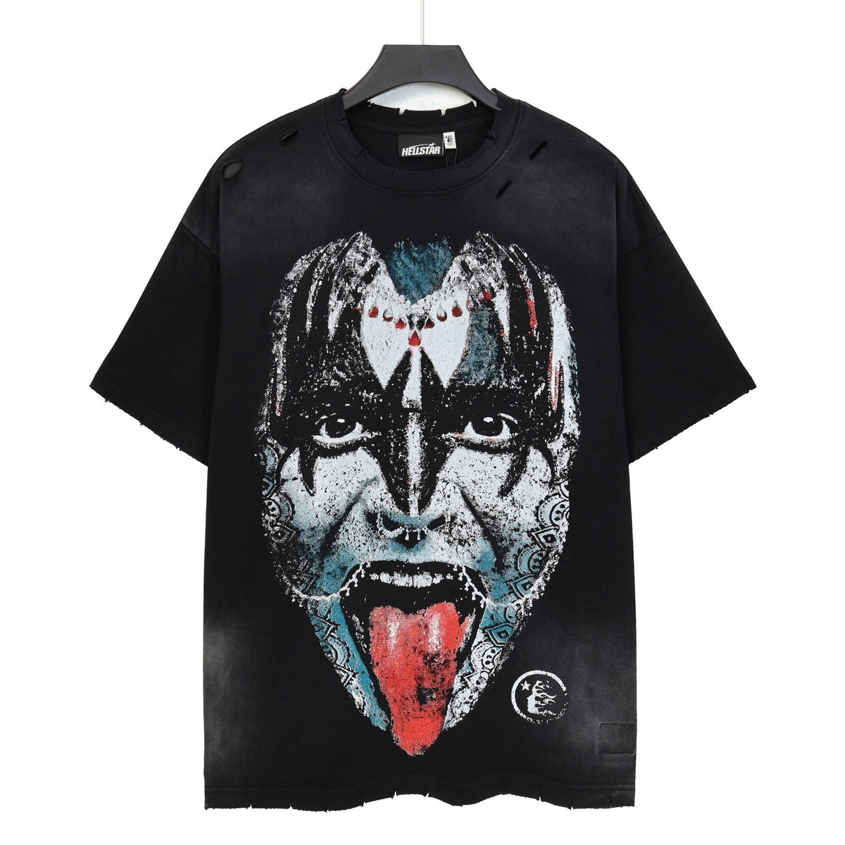 Hellstar Tour Graphic Distressed Short-Sleeve T-Shirt — front