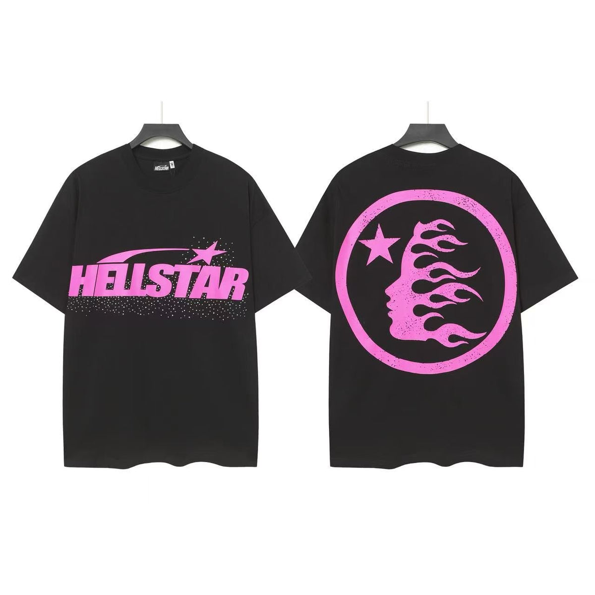 Hellstar Flame Circle Graphic T-Shirt — front