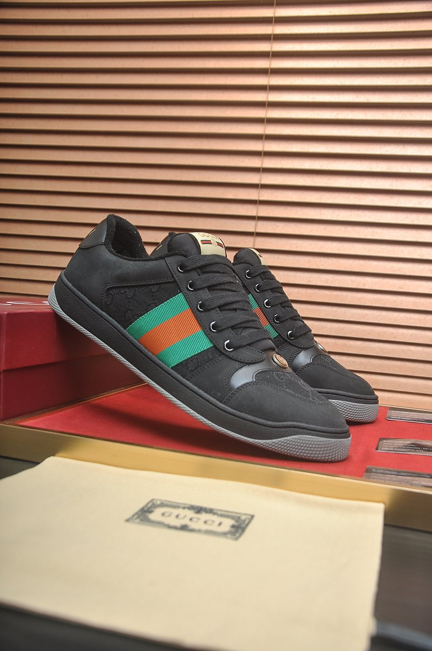 Gucci Striped Low-Top Sneakers — hero