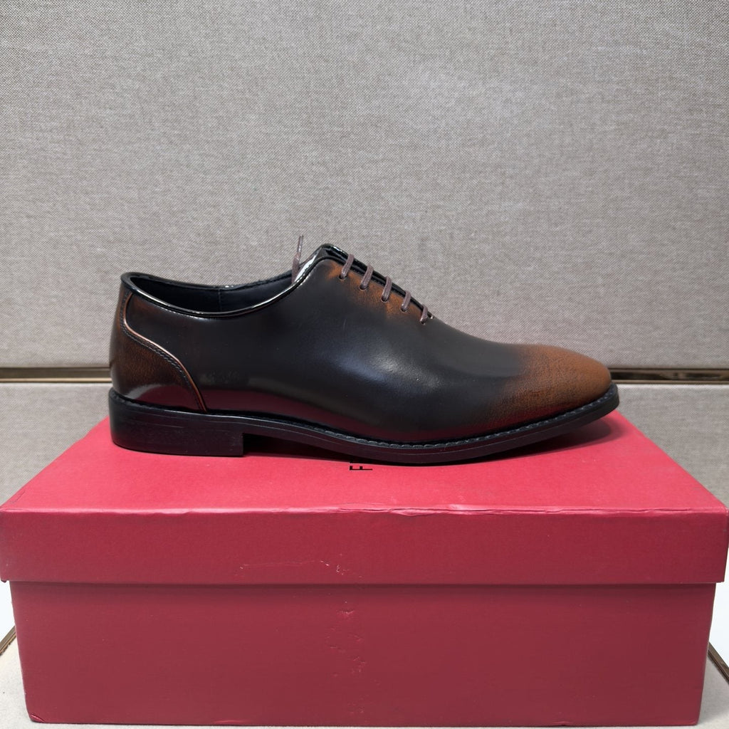 Ferragamo Men's Lace-Up Oxford Shoes — side