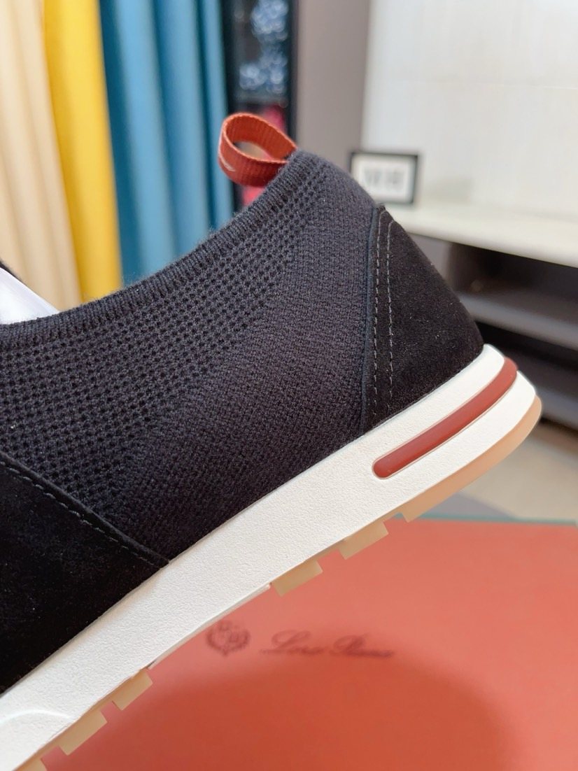 Loro Piana Knit Slip-On Sneakers — detail
